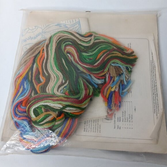 Columbia Minerva Beatrix Potter Crewel Picture Kit Peter Rabbit Love is Shared - Picture 6 of 8